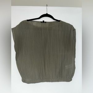 Dynamite Army Green Puffy Shirt Size S